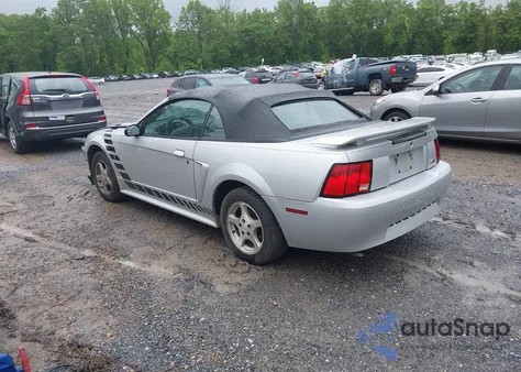 2002 Ford Mustang из США, поврежденный, VIN 1FAFP44492F221578